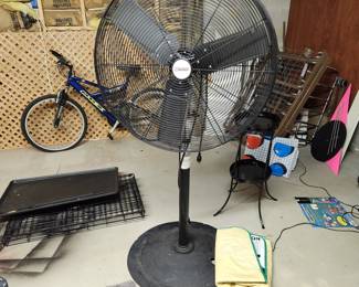 Large and powerful shop fan