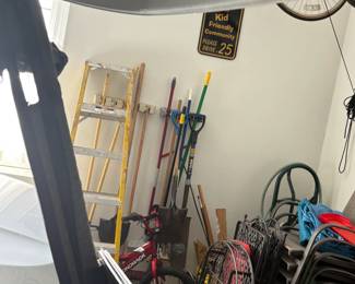 . . . yard tools, fiberglass ladder