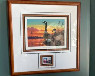 . . . signed Canada goose print