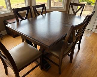 . . . nice walnut table and chairs