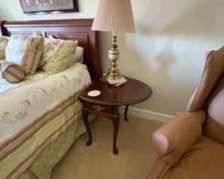 . . . night stand and lamp