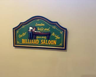 . . . billiard sign