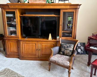 . . . great wall unit and flat-screen TV