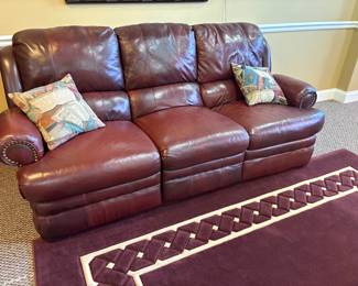 . . . leather couch