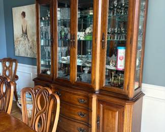 . . . with matching china cabinet