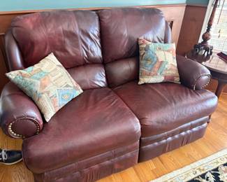 . . . nice leather love seat