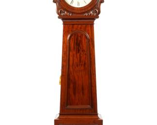 Lot 21: John Cameron Scottish Mahogany Tall Case Clock