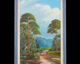 Lot 115: Mary Ann Carroll Florida Highwaymen Painting
