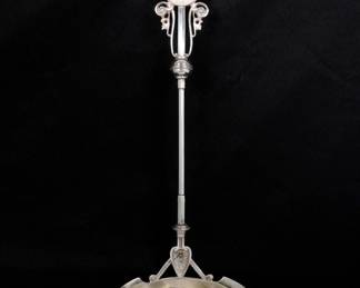 Lot 19b: Wood & Hughes Coin Silver Medallion Punch Ladle