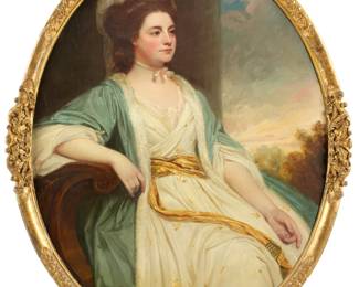 Lot 66: Documented George Romney Portrait of Lady Katherine Griffin ex-Sotheby's