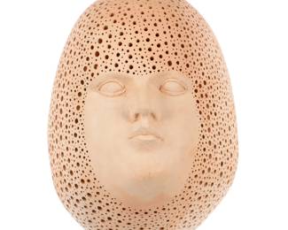 Lot 101: Alexander Ney Elongated Head Terracotta Sculpture