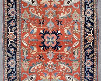 Lot 248a: Room Size Persian Serapi Carpet Rug