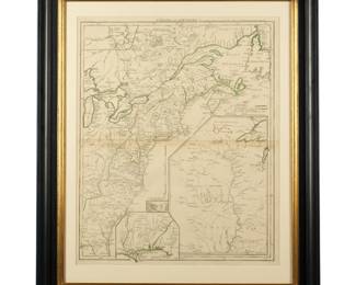Lot 300: Antique 1755 Le Rouge Canada Et Louisiane Map