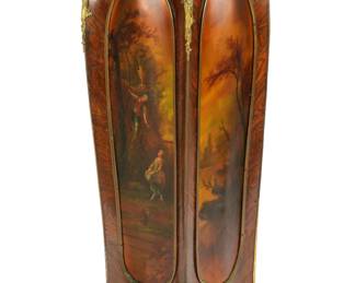 Lot 3: French Vernis Martin Style Marble Top Pedestal
