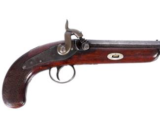 Lot 246: 19th C English Winchester Percussion Pistol