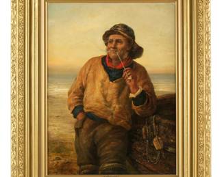 Lot 43: John Drummond "Ashore" Portrait of Sea Captain