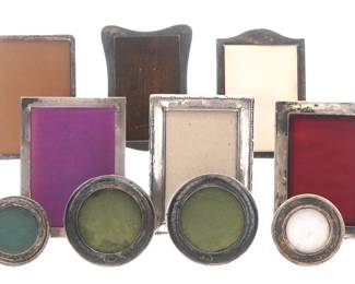 Lot 304: Collection of 10 English Sterling Silver Frames