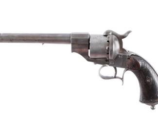Lot 236: Civil War Era LeFaucheux Pinfire Revolver Pistol