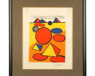 Lot 277: Alexander Calder Pyramids and Circles Lithographs