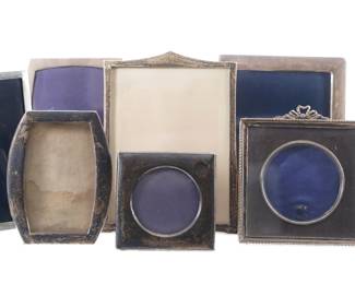 Lot 306: Collection of 10 English Sterling Silver Frames