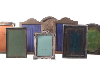 Lot 302: Collection of 10 English Sterling Silver Frames