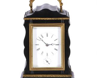 Lot 333: Moser French Slate Mantle Alarm Clock