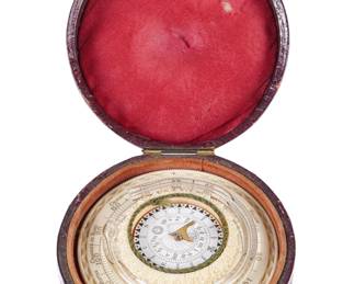 Lot 317: 19th C German Gallo Pocket Sundial
