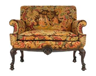 Lot 174: English Georgian Style Needlepoint Settee