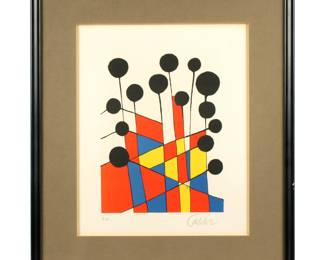 Lot 278: Alexander Calder Color Fields Lithograph