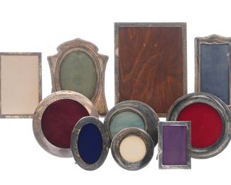 Lot 305: Collection of 10 English Sterling Silver Frames