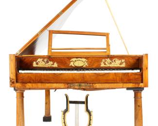 Lot 97: Early 19th C German Ferdinand Sailer Harpsichord