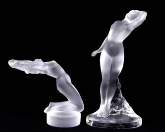 Lot 347: Two Lalique Crystal Figures Danseuse & Chrysis