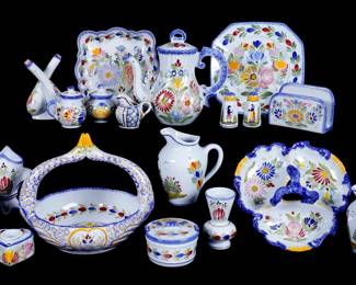 Lot 343: 20 Piece Collection of Quimper Pottery