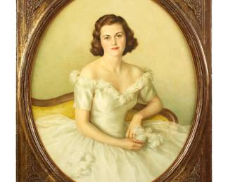 Lot 163: Elizabeth Shoumatoff Portrait of Laura Oliver