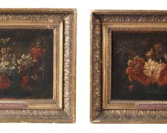 Lot 279a: Pair School of Jan Brueghel Still Life Paintings