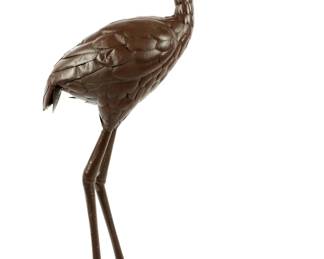 Lot 231a: Sergio Bustamante Style Large Copper & Brass Stork