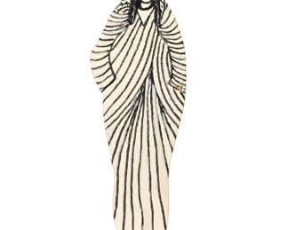 Lot 350: Howard Finster Folk Outsider Art Jesus Sculpture