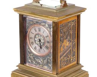 Lot 293: Emanuel Portsea Ornate Repeater Carriage Clock