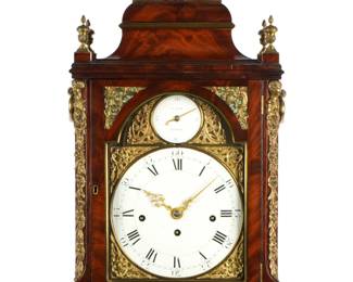 Lot 23: 19th C. Samuel Fish Triple Fusee Mantle Clock