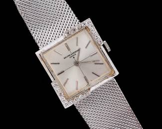 Lot 79b: Ladies Baume & Mercier 14k Gold and Diamond Watch