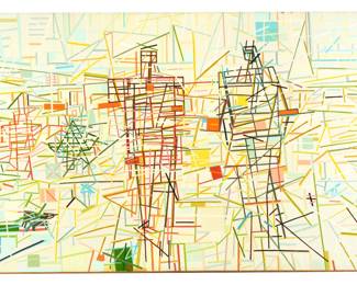 Lot 104: Large Alexander Ney Modernist Abstract Painting
