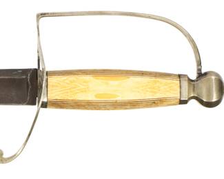 Lot 156: W Ball American Revolutionary War Silverhilt Sword