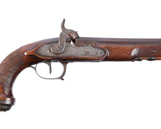 Lot 245: 19th C French Vasselon Officers Percussion Pistol