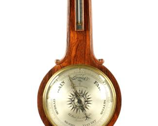 Lot 258: Zuccani London Rosewood Wheel Barometer