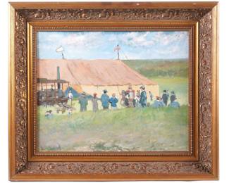 Lot 307: James Harrington Circus / Fair Tent with Figures