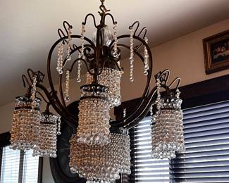 $6000 or b/o - MAITLAND SMITH
Large Chandelier approx 40”Dia
55”H from ceiling / 38”H without chain