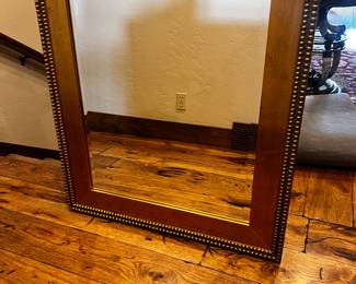 Large heavy gold mirror $150