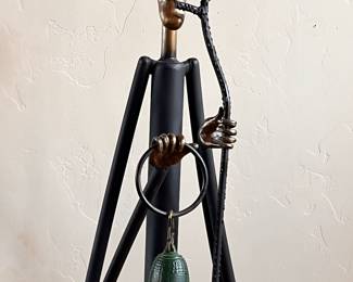 $550 - large iron statue