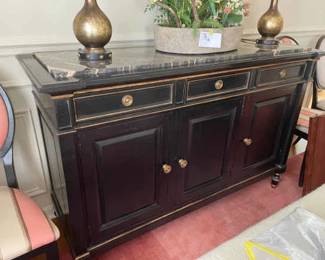 003 Gorgeous Marble Top Buffet