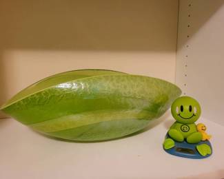 Iridescent Glass Fruit Bowl From Crate Barrel